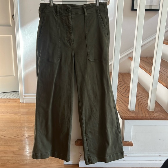Everlane The Wide Leg Crop Utility Pant in Size 4 Color Surplus - Picture 5 of 7